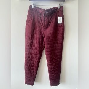 lululemon athletica Quilted Insulated Pants in Deep Burgundy